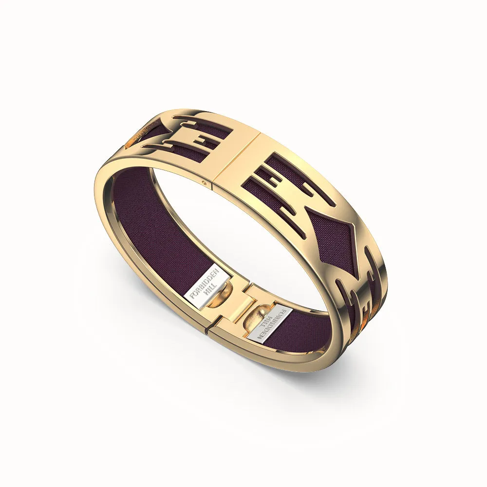 Ikat Bangle - Deep Plum