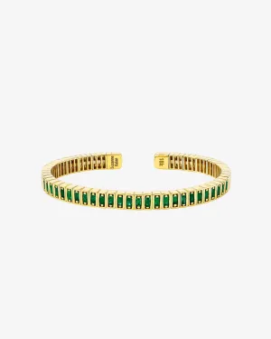 Inlay Emerald Bangle