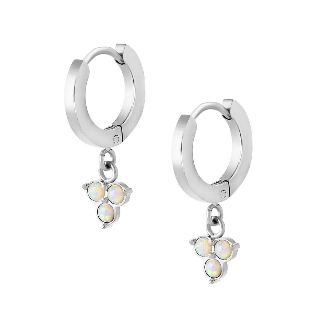 Jamille Opal Hoop Earrings