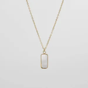 Janelle Opal Tablet Necklace