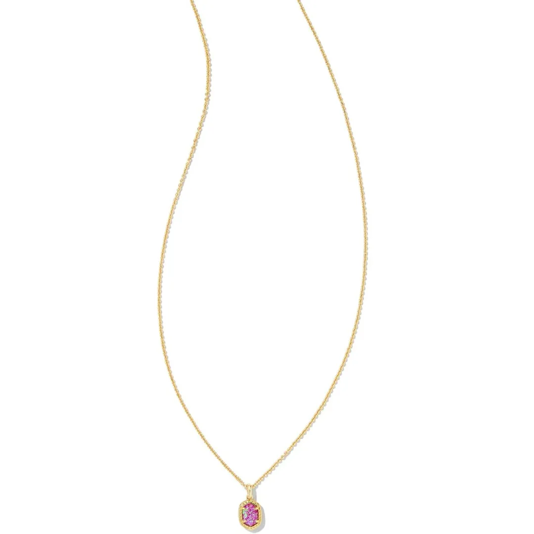 Kendra Scott Daphne Framed Pendant Necklace - Gold