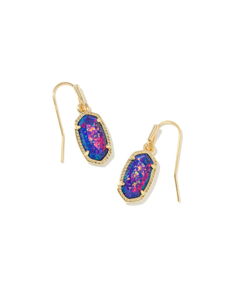 Lee Earrings Gold - Indigo Opal