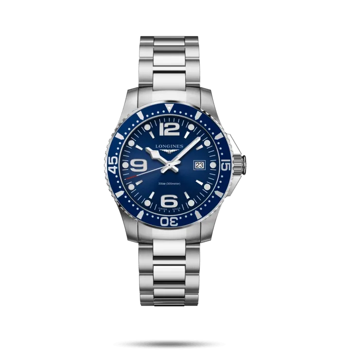 Longines Hydroconquest Watch Blue Dial 39mm Quartz