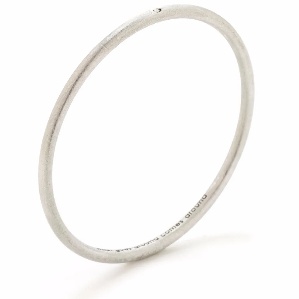 Love is the Bomb White Diamond Bangle