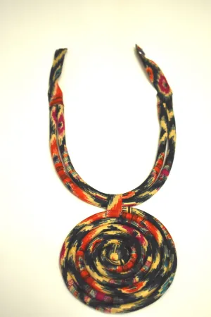 Malaika Necklace(Orange and Turquoise)