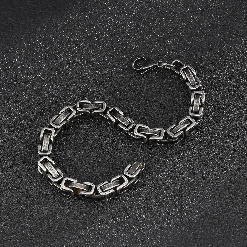 Men's Casual All-Match Stainless Steel Bracelet