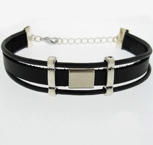 Mens Leather Cuff Bracelet