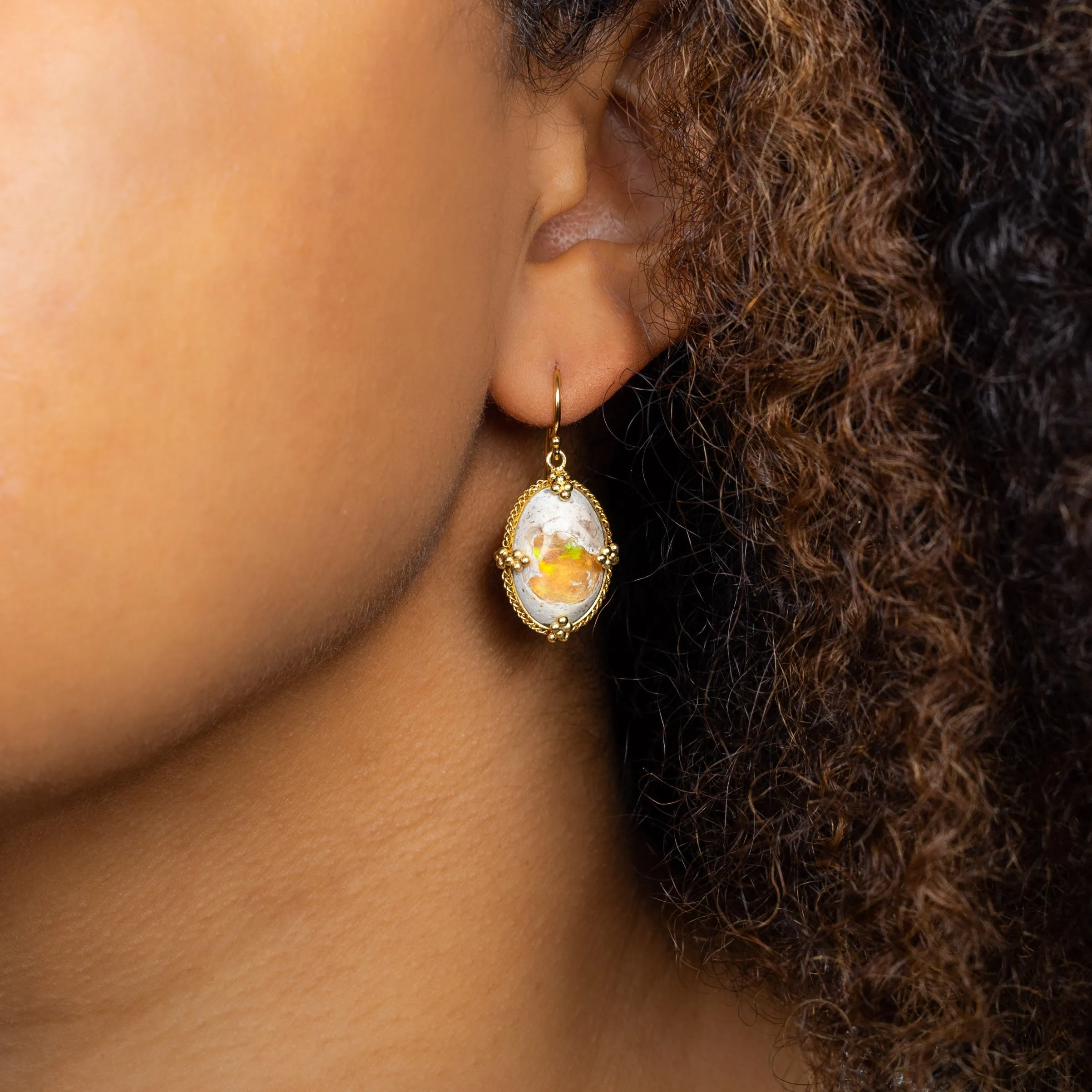 Mexican Opal Earrings