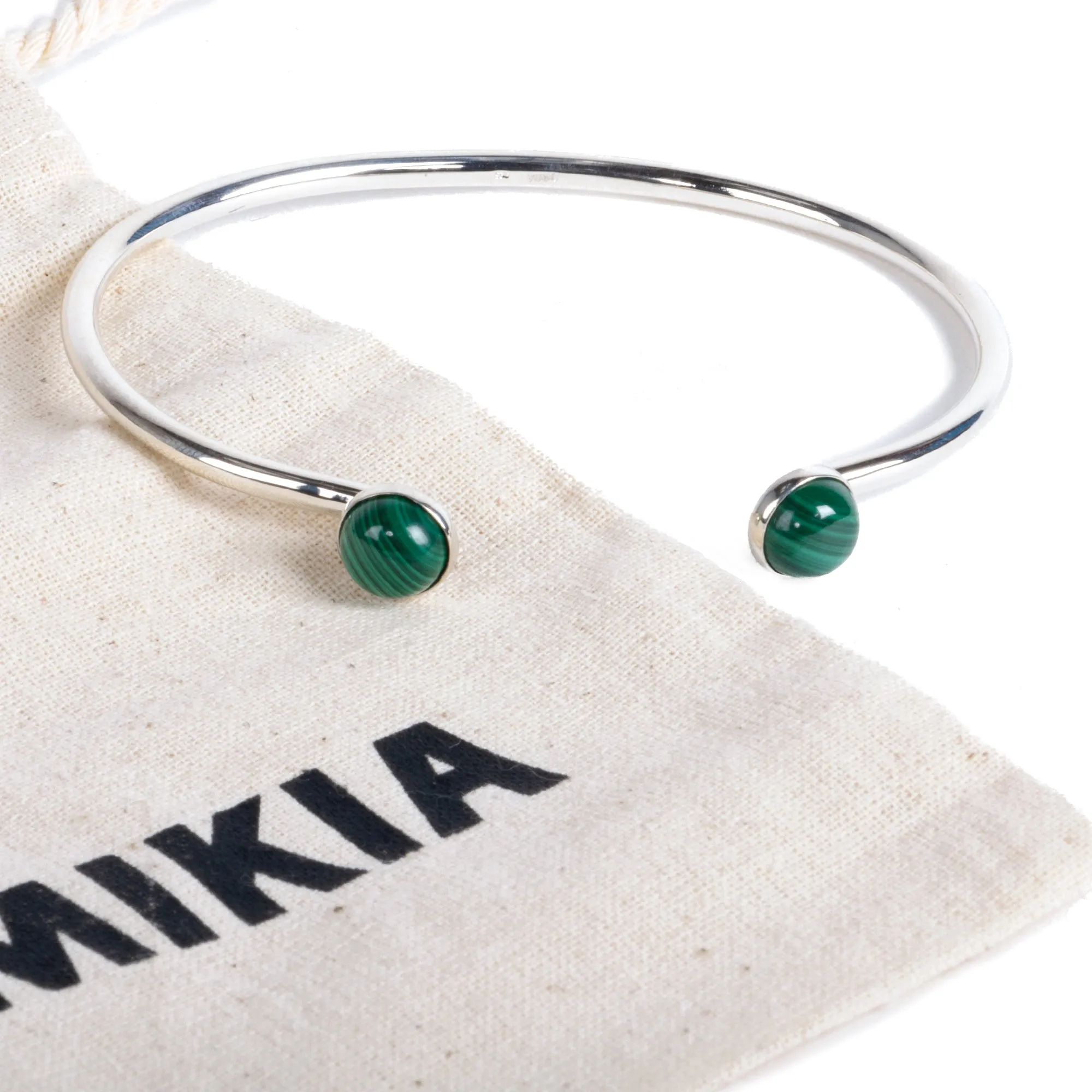 Mikia Bangle A Bracelet Malachite