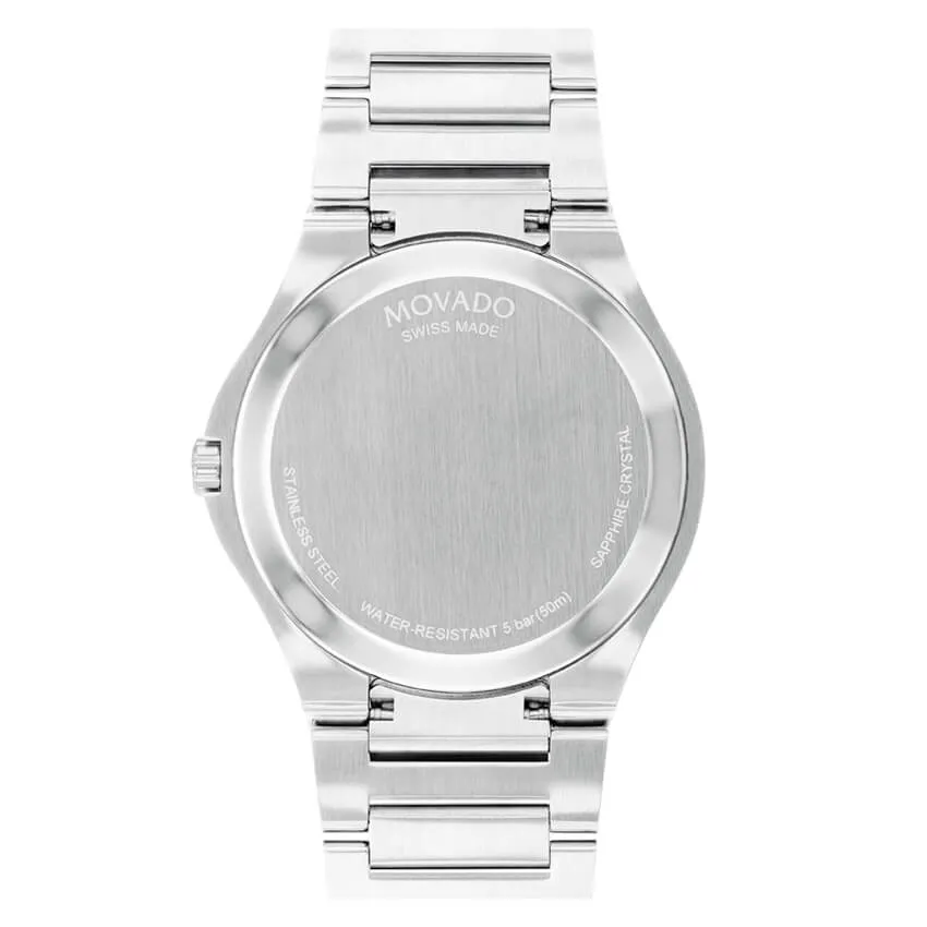 Movado SE Silver Dial Stainless Steel Bracelet Diamond Unisex Watch 0607634