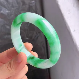 Natural Jade Bangle Jadeite Bangle Internal Diameter 56.5mm NBE053