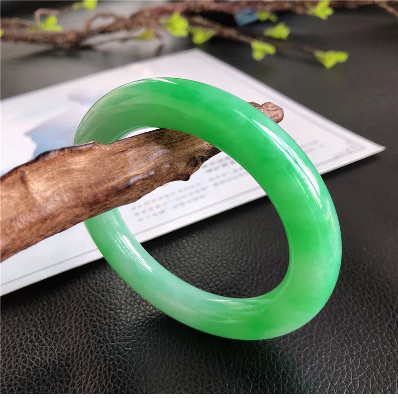 Natural Jade Bangle Jadeite Bangle Internal Diameter 57.2mm 00944