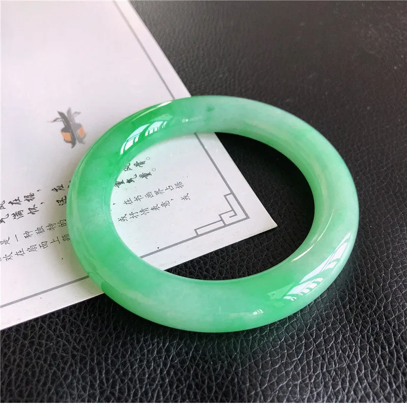 Natural Jade Bangle Jadeite Bangle Internal Diameter 57.2mm 00944