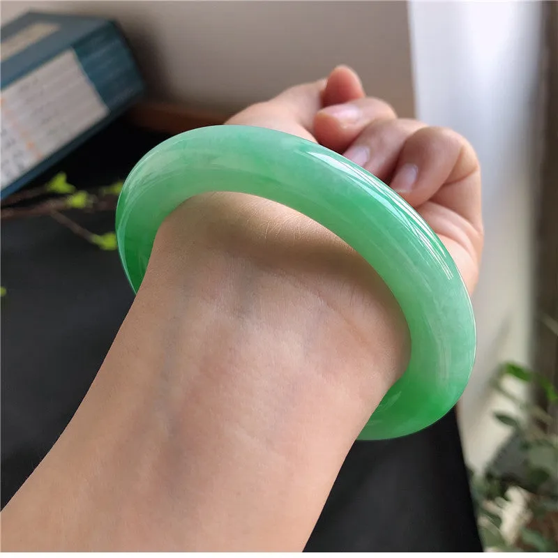 Natural Jade Bangle Jadeite Bangle Internal Diameter 57.2mm 00944