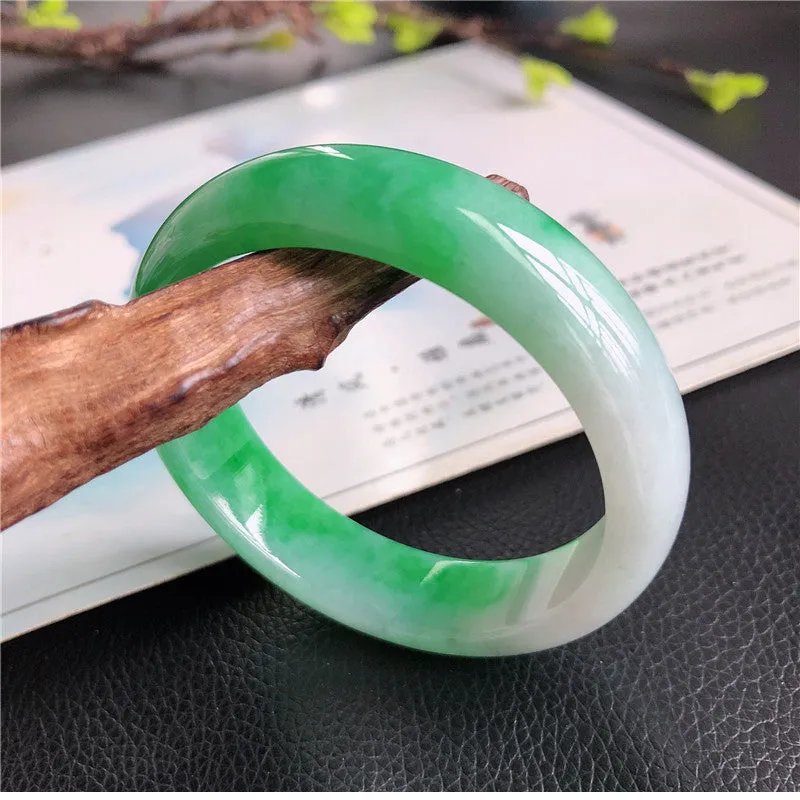 Natural Jade Bangle Jadeite Bangle Internal Diameter 57mm 00771