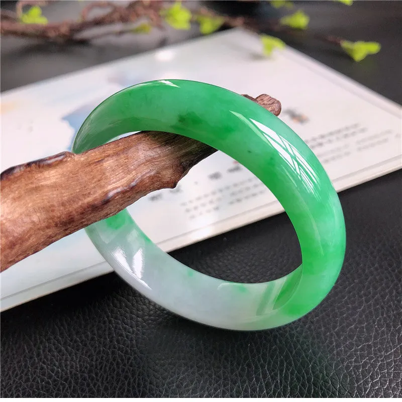 Natural Jade Bangle Jadeite Bangle Internal Diameter 57mm 00771