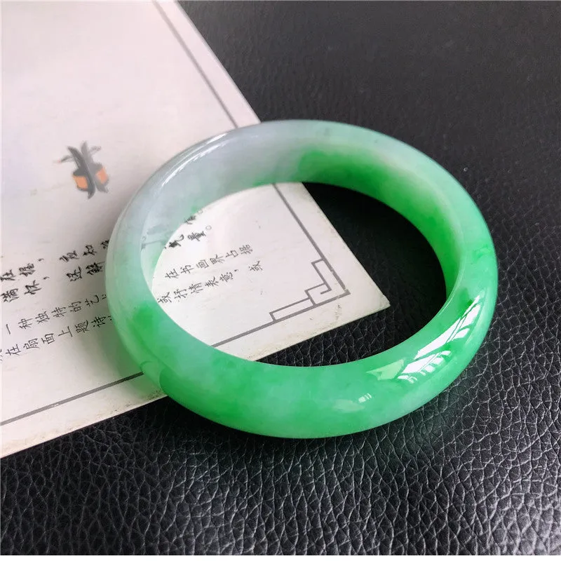 Natural Jade Bangle Jadeite Bangle Internal Diameter 57mm 00771