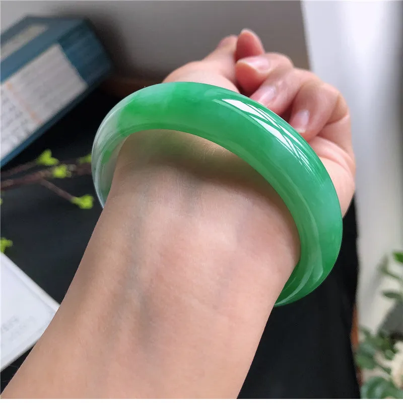 Natural Jade Bangle Jadeite Bangle Internal Diameter 57mm 00771