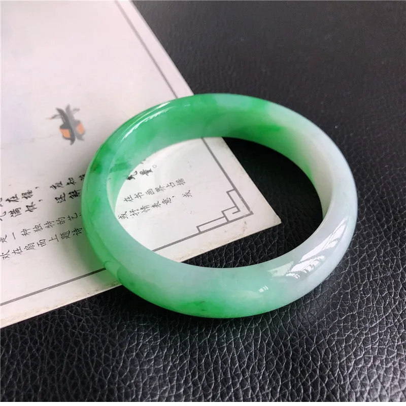 Natural Jade Bangle Jadeite Bangle Internal Diameter 57mm 00771