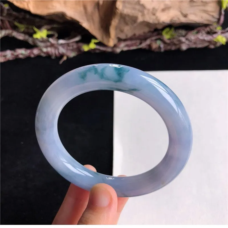 Natural Jade Bangle Jadeite Bangle Internal Diameter 57mm 1R41025