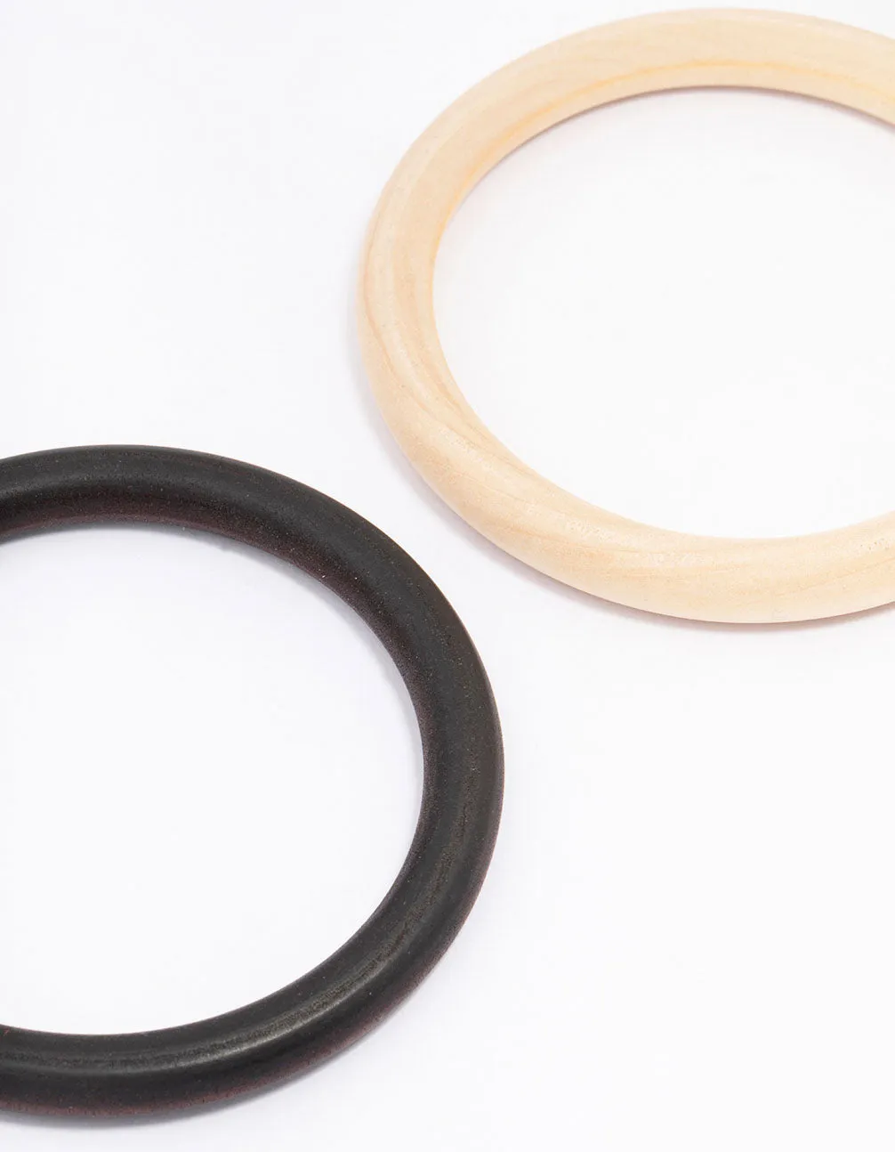 Neutral Wood Bangles 3-Pack