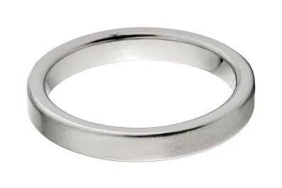 New 3mm Wide Comfort Fit Titanium Ring