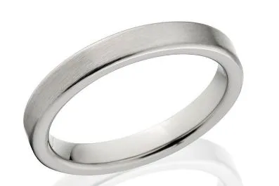 New 3mm Wide Comfort Fit Titanium Ring