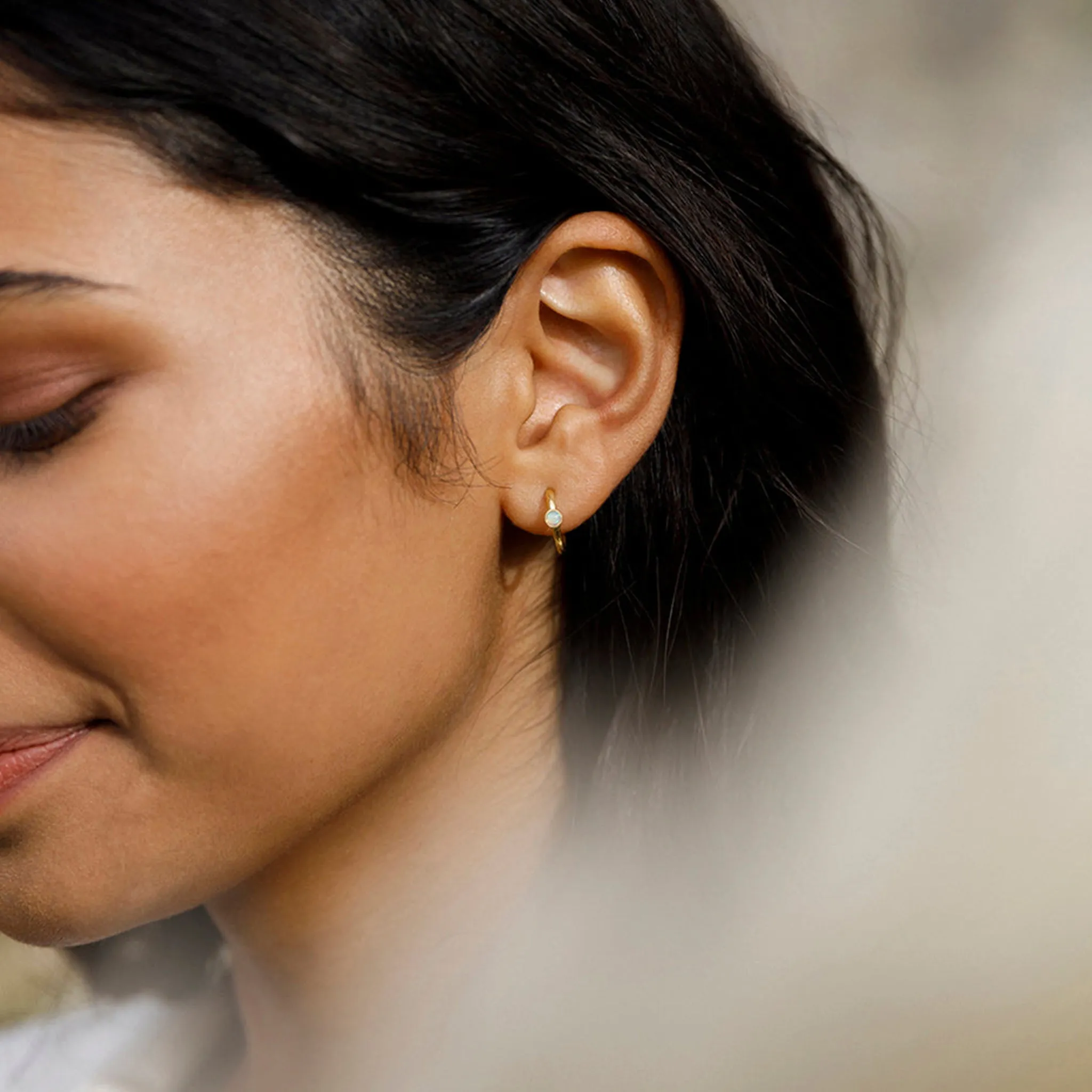 Opal Astrea Hoop Earrings