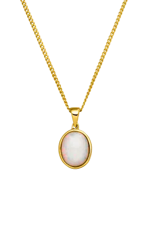 Opal Dream Necklace 14K Gold Plated