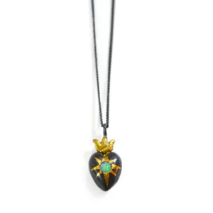 Opal Heart Necklace