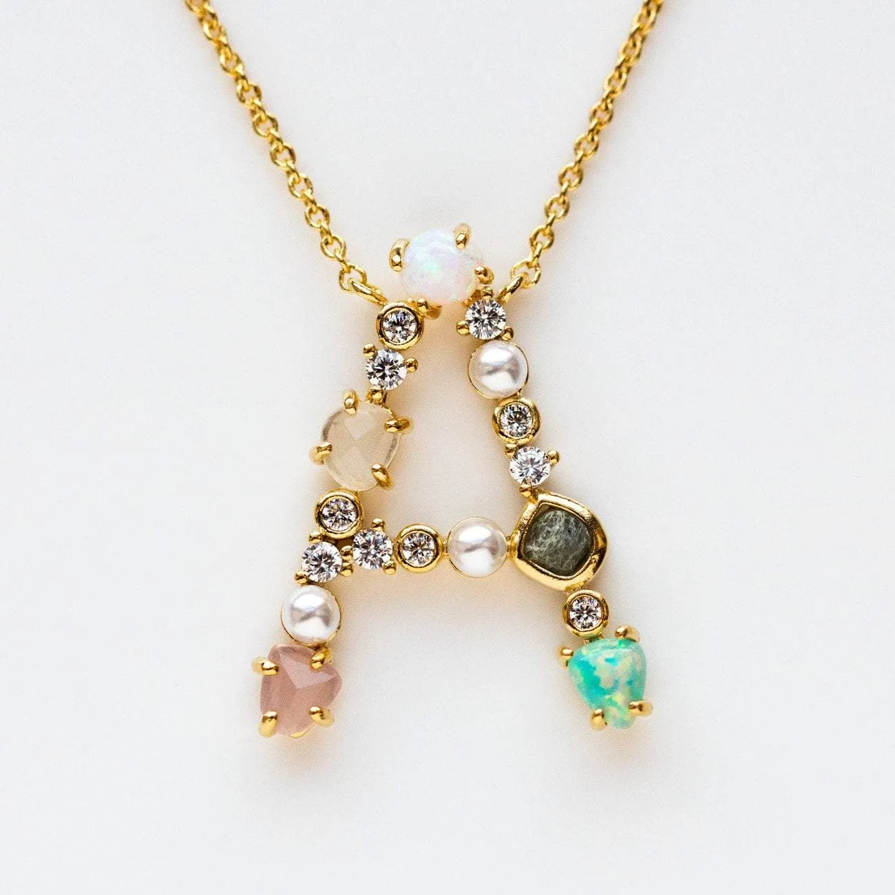 Opal Monogram Pendant