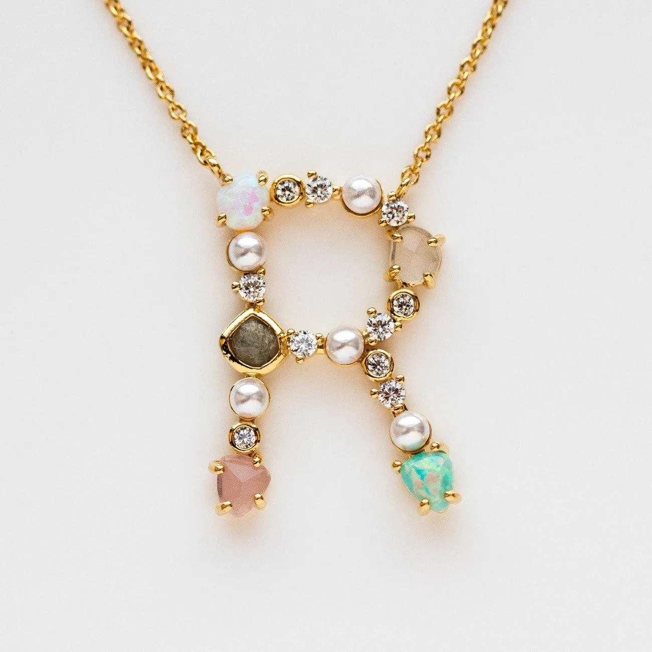 Opal Monogram Pendant