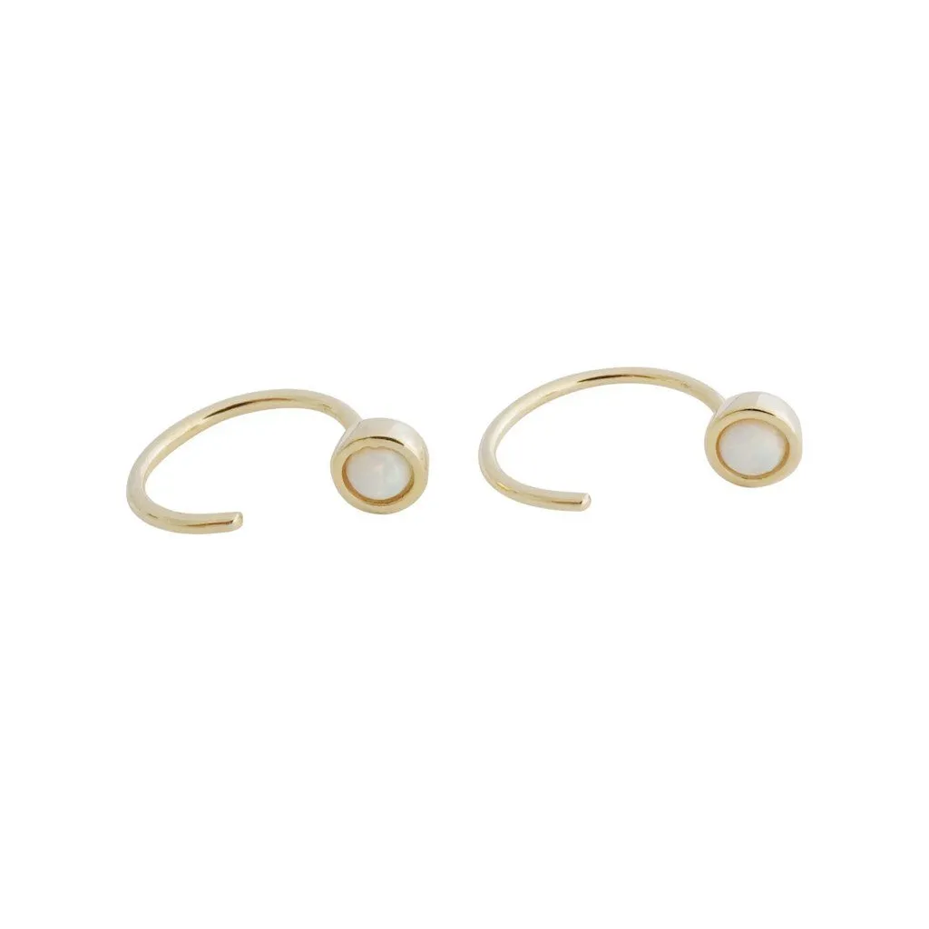 Opal Thread Hoops