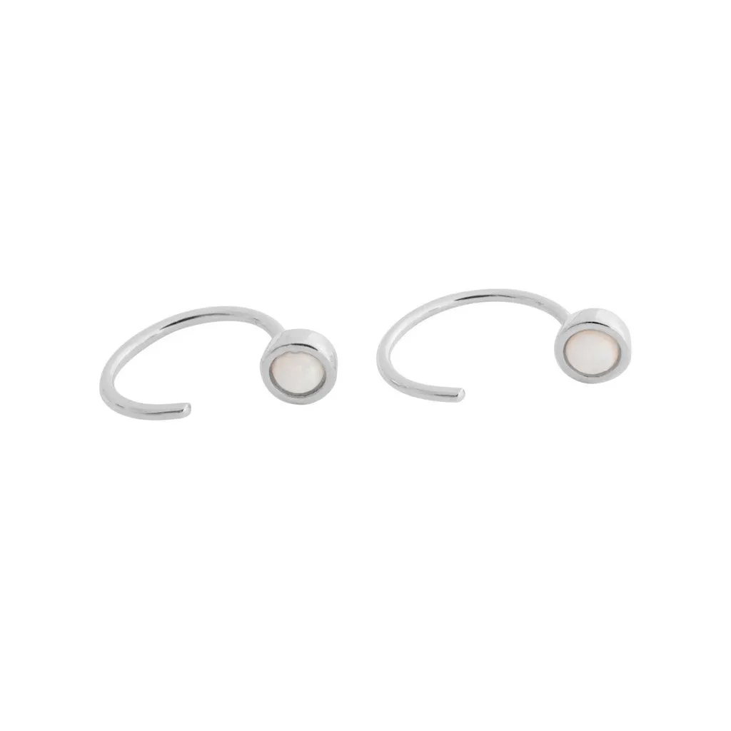 Opal Thread Hoops