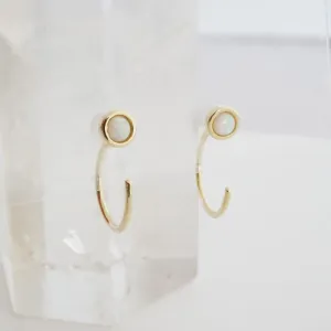 Opal Thread Hoops