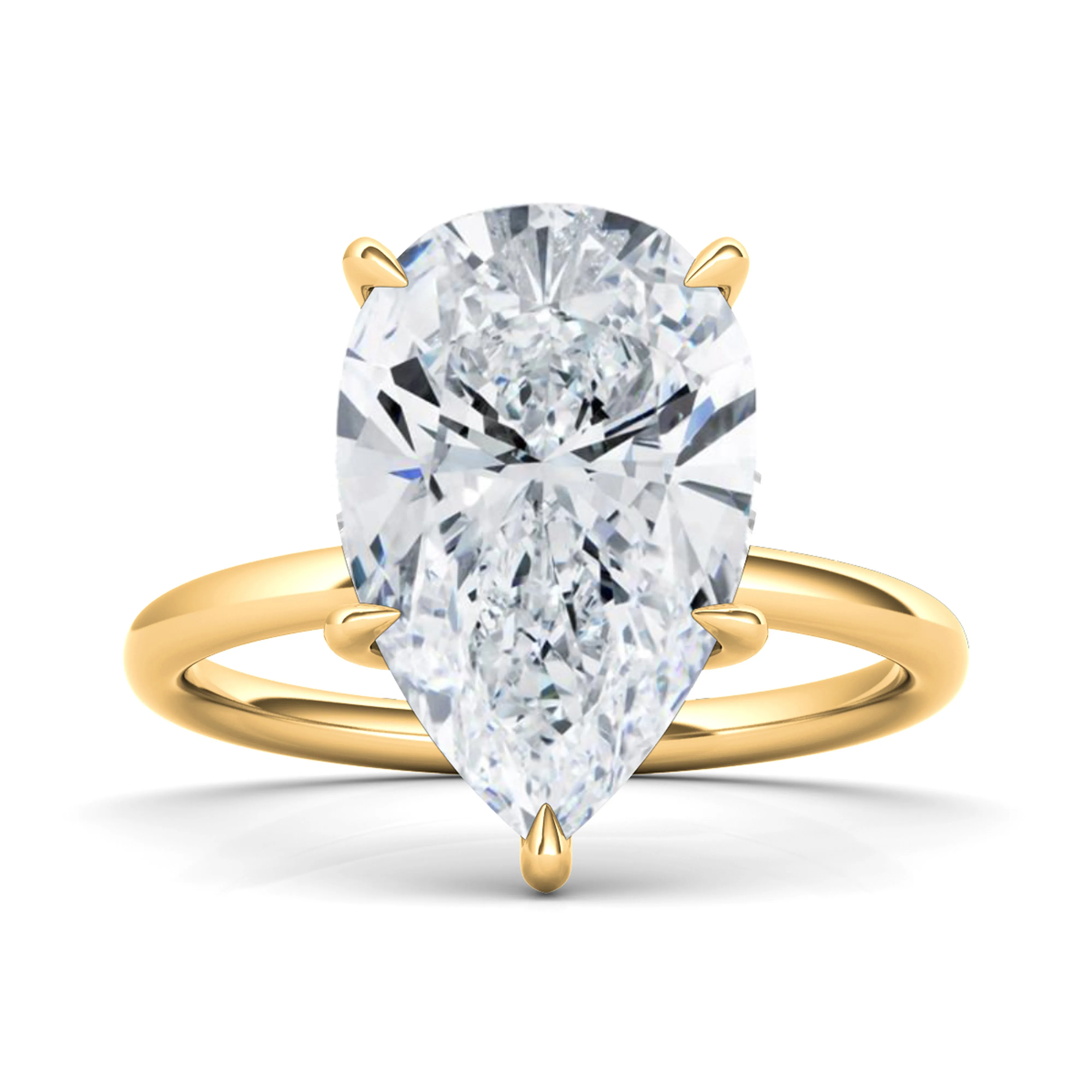 Pear Cut Diamond Ring