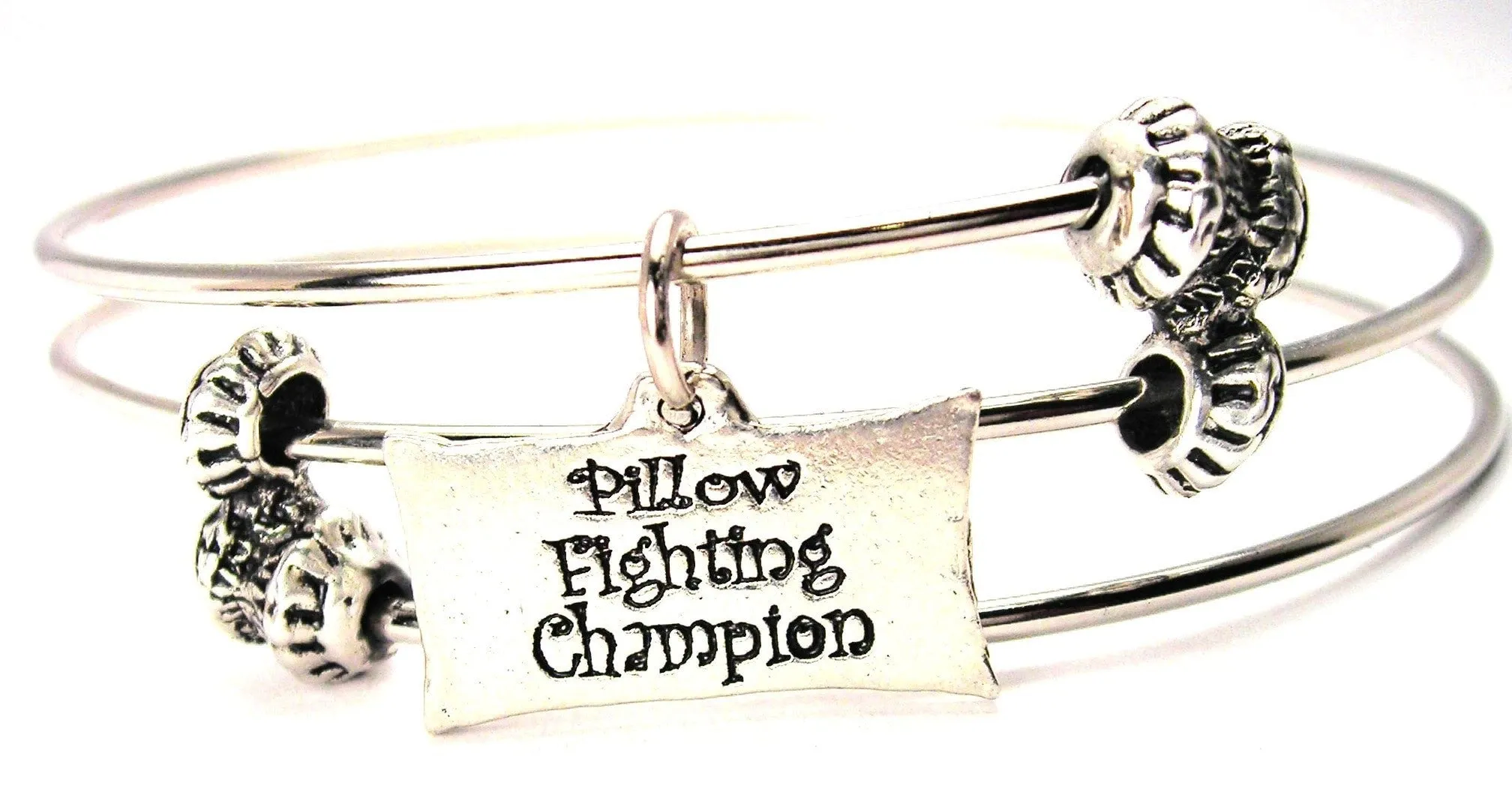 Pillow Fighting Champion Triple Style Expandable Bangle Bracelet