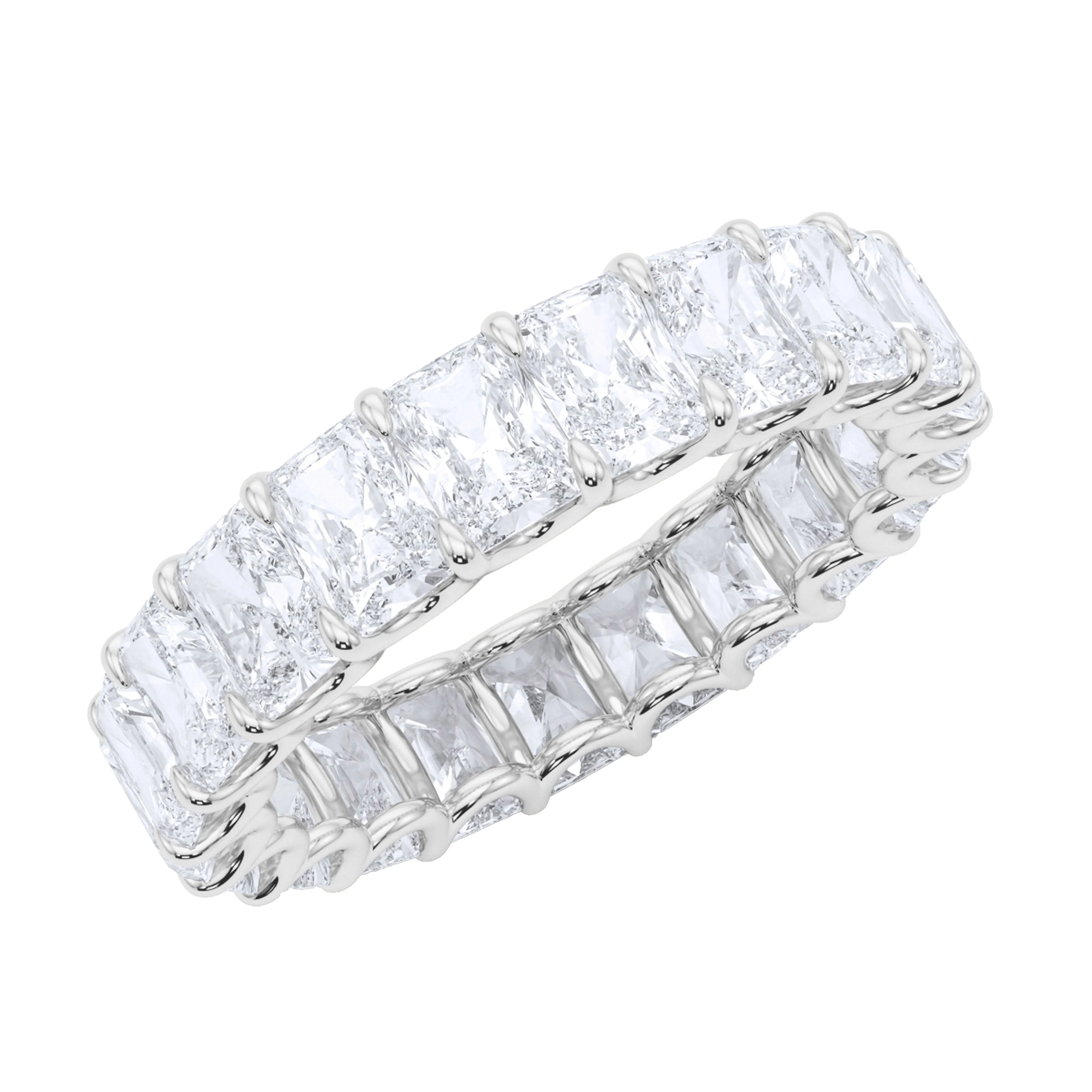 Radiant Cut Diamond Eternity Band