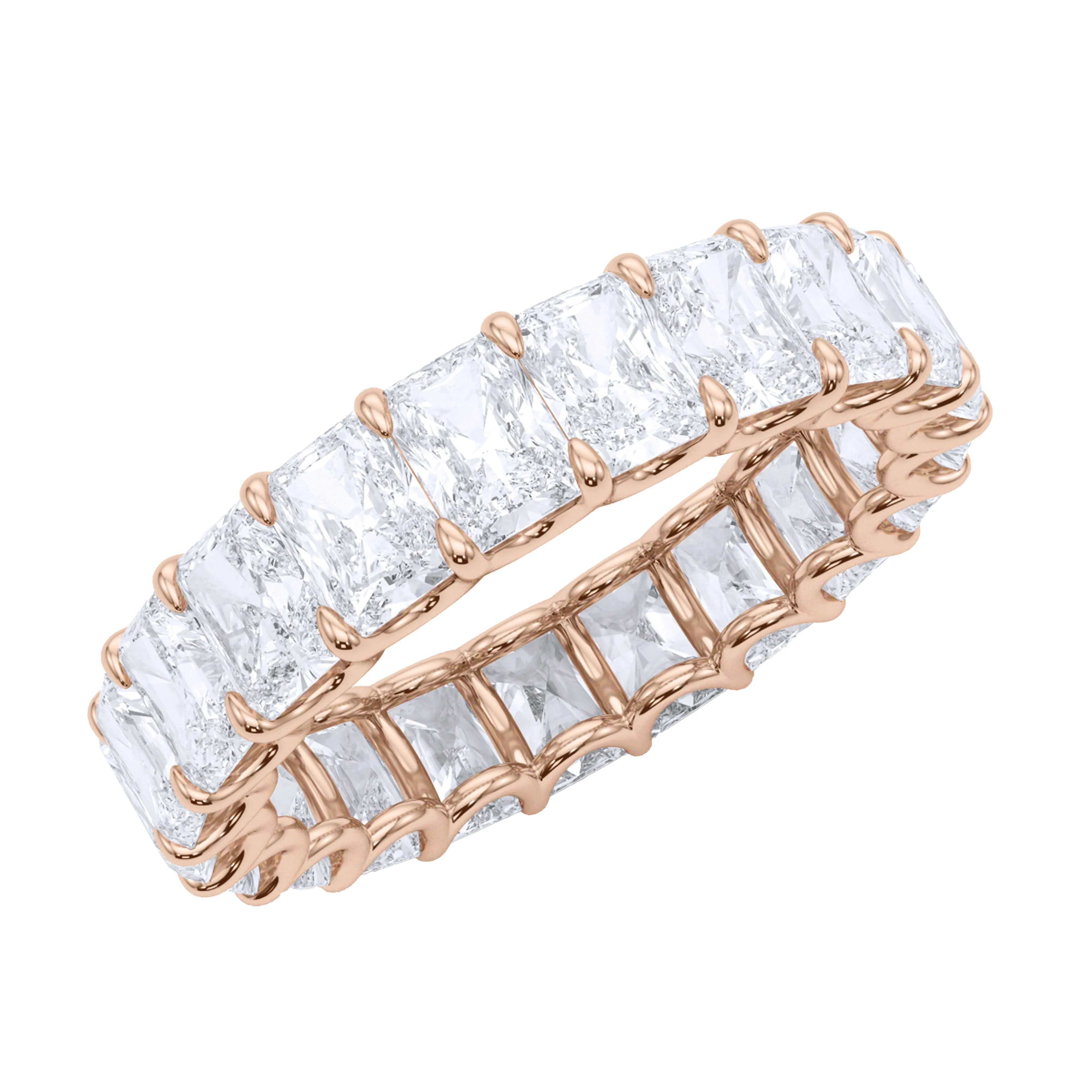 Radiant Cut Diamond Eternity Band