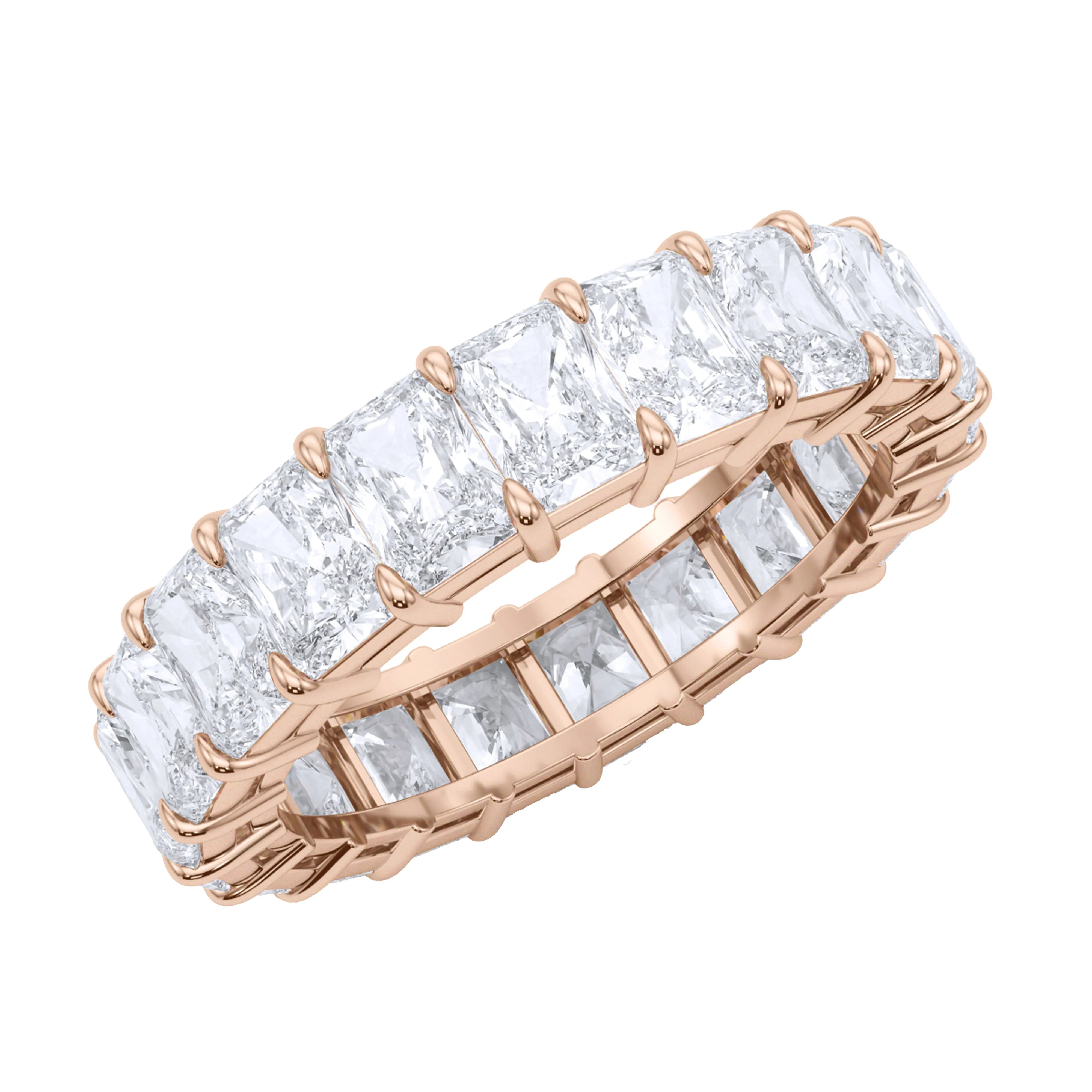 Radiant Cut Diamond Eternity Band