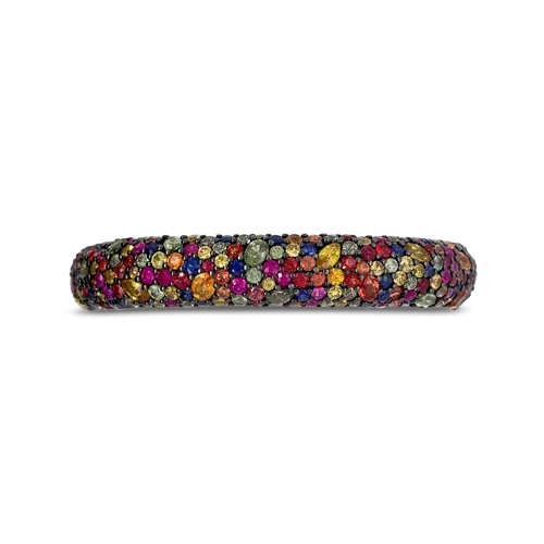 Rainbow Sapphire Bangle Bracelet