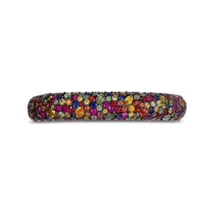 Rainbow Sapphire Bangle Bracelet