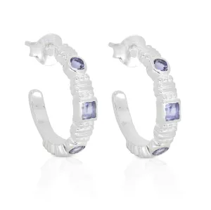 Rana Iolite Silver Earrings