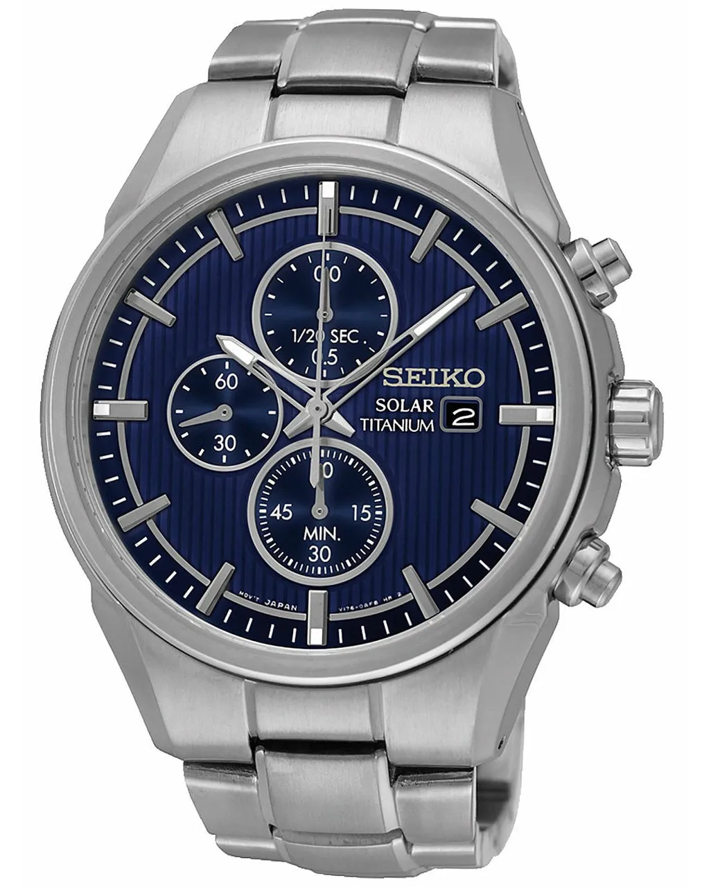 Seiko Solar Titanium Chronograph Men's Watch SSC365P1