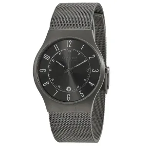 Skagen Men's Grenen Titanium Case Stainless Steel Mesh Watch 233XLTTM