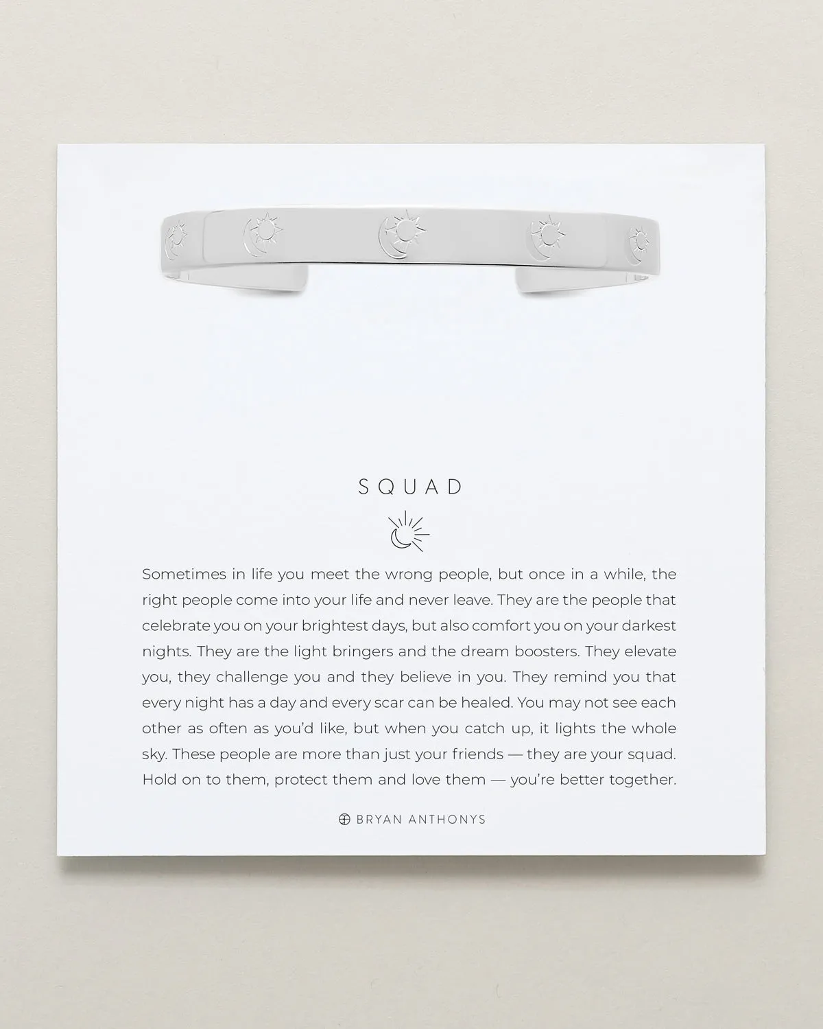 Squad Engraved Cuff