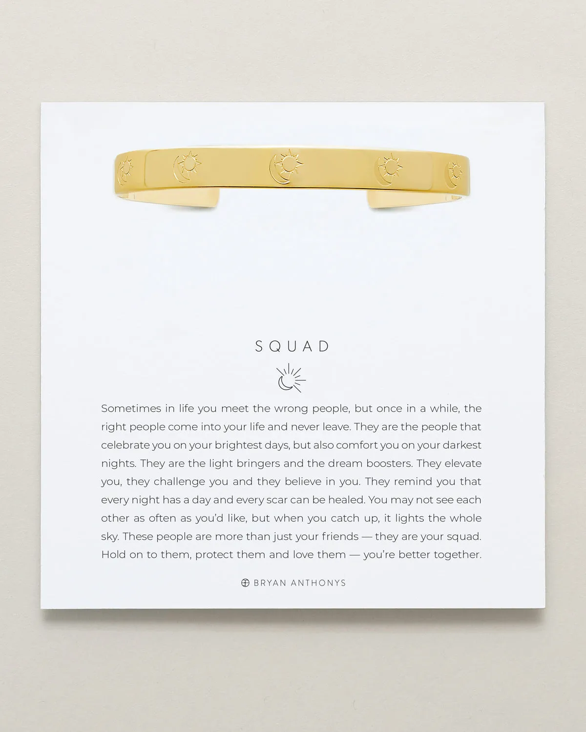 Squad Engraved Cuff