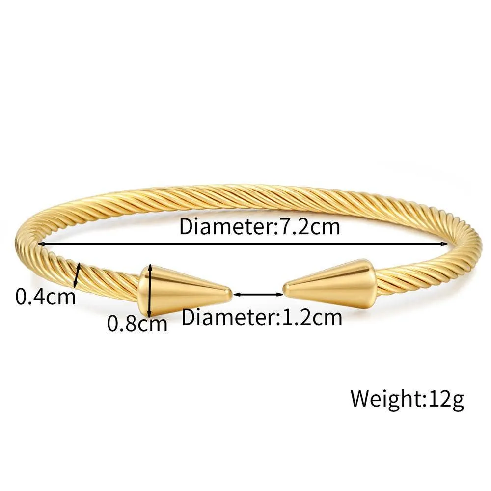 Stainless Steel Men's Nail Bracelet