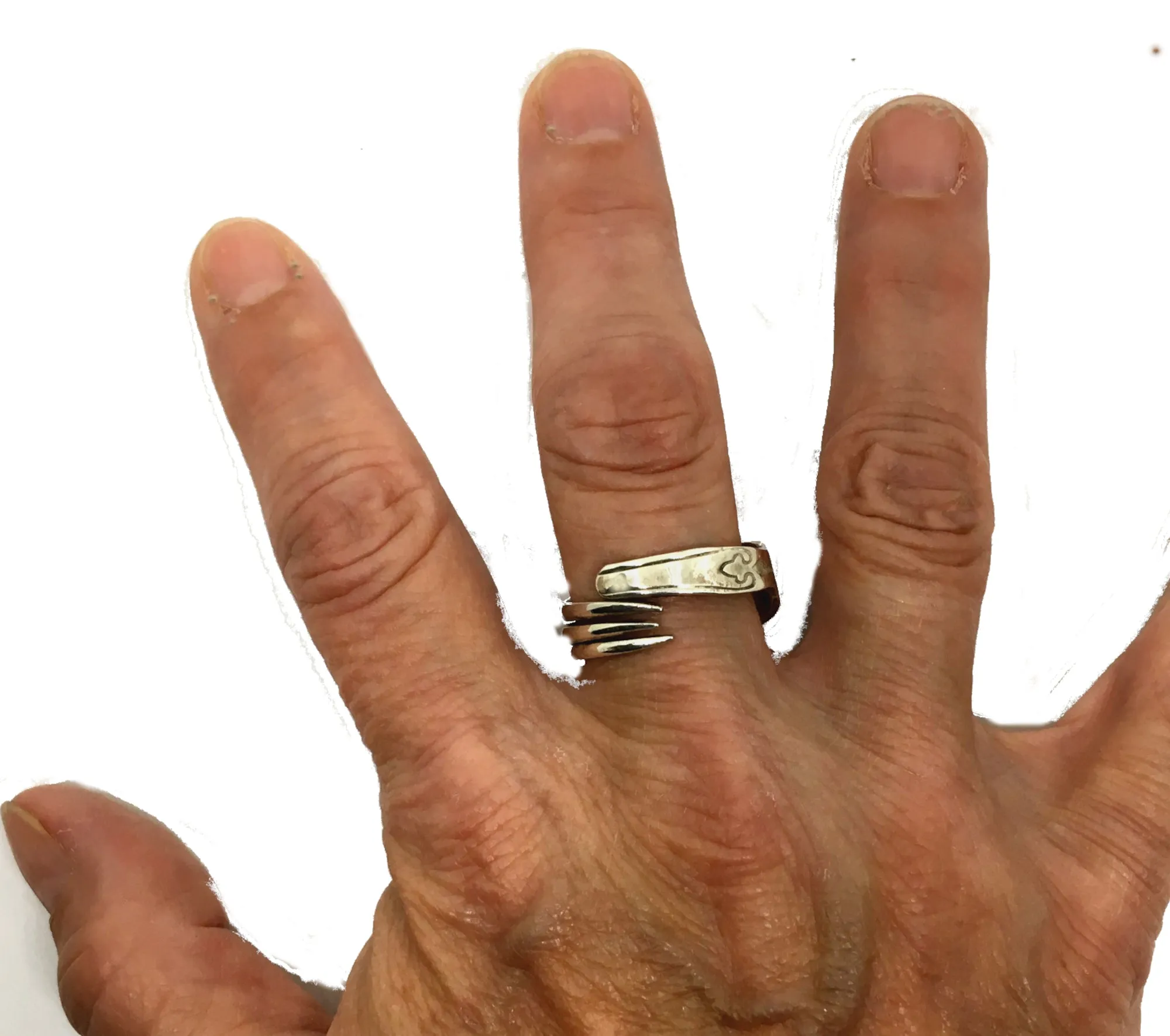 Sterling Silver Fork Ring