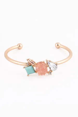 Sweet Tooth Cuff Bracelet (Peach/Mint)